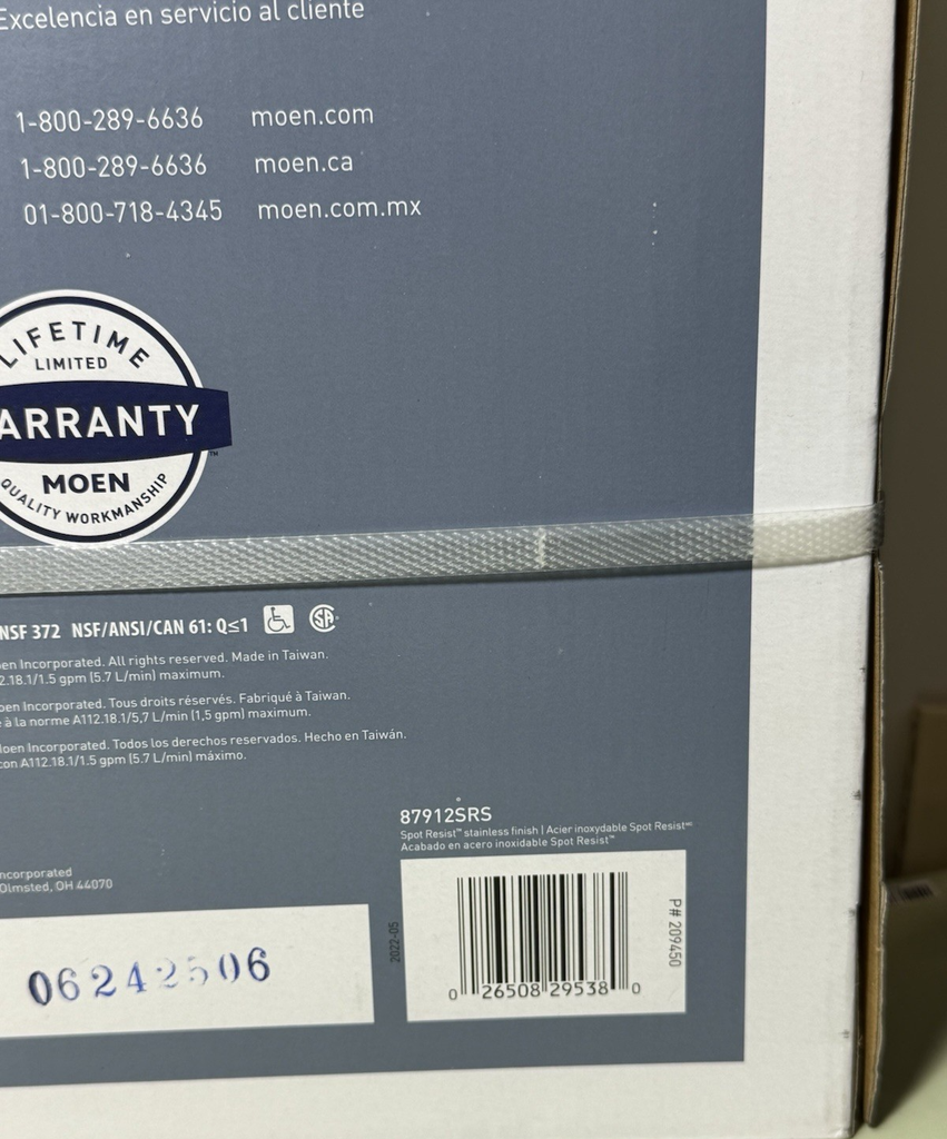 Moen Spot Resist Stainless Georgene  High Arc Kitchen Faucet 87912SRS-Brand New #2