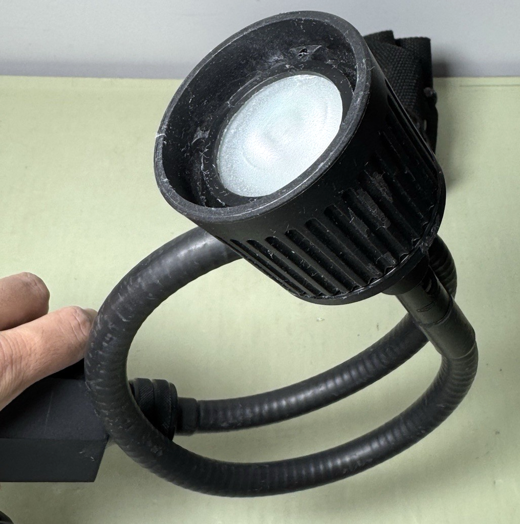 Sunnex HS700 Series Halogen Lamp 20W 20in Gooseneck 120V w/ Fisher Clamp Mount #4