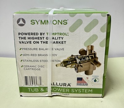 Symmons S7602STNRP Allura Tub and Shower Trim Package-New Sealed #4