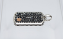 Effy Men's Black Diamond Dog Tag Pendant 925 Sterling Silver/18K Rose Gold cost