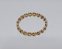 PANDORA Band Of Hearts 14k Yellow Gold Ring Band Size 6.75 used