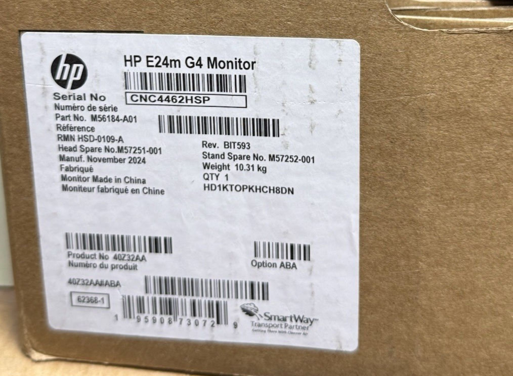 HP E24m G4 23.8" FHD Conferencing Monitor 40Z32AA.-New Sealed #5