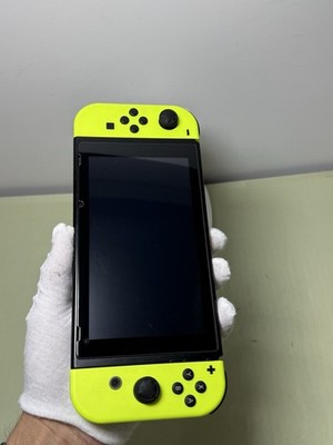 Nintendo Switch Neon Yellow Bundle w/ 4 Games + Mario Odyssey Case & Charger #5