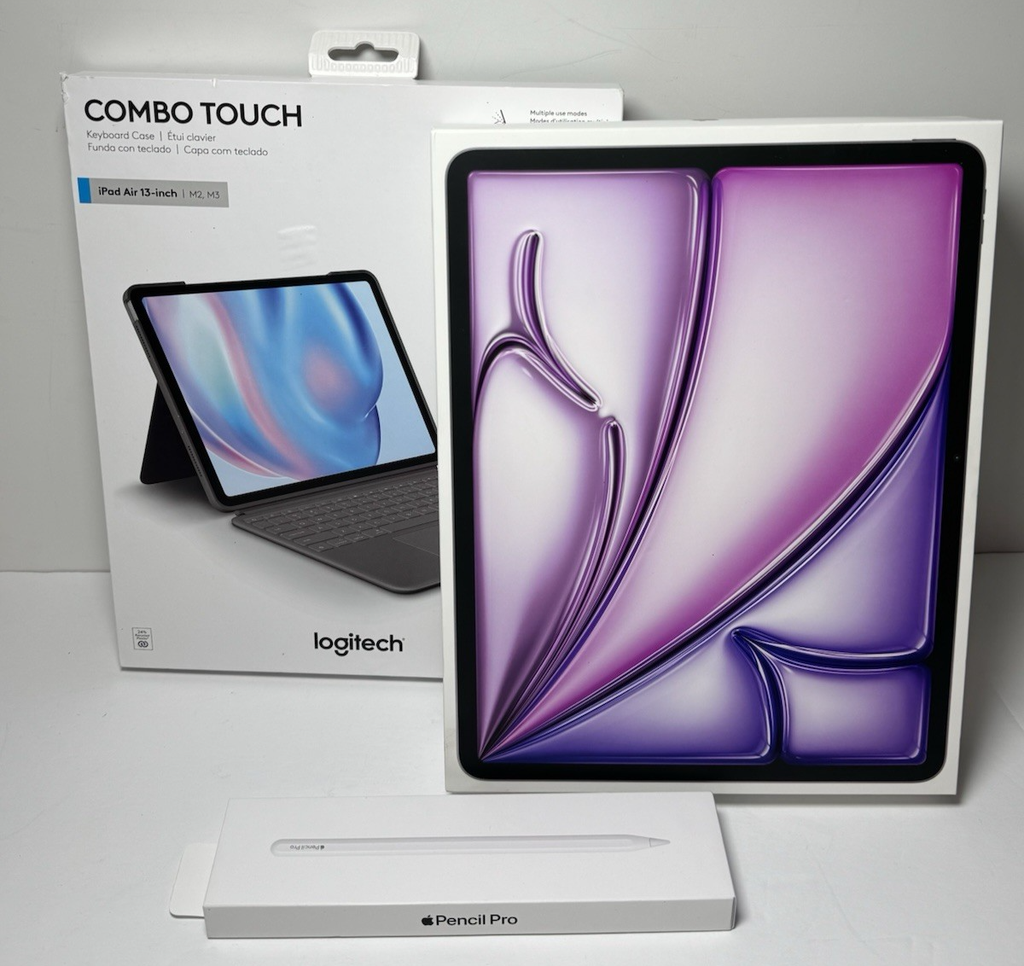 Apple iPad Air 13-inch (M3) WiFi Purple A3268 MCNL4LL/A + Keyboard+ Pencil #7