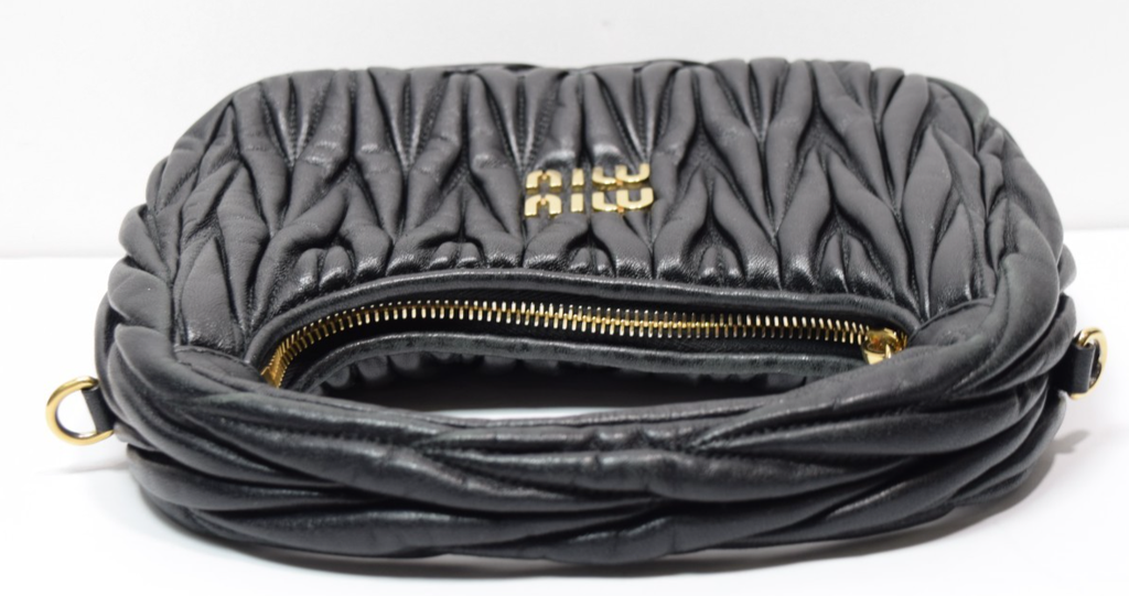 Miu Miu Wander matelassé nappa leather hobo bag #15