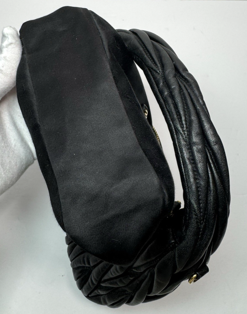 Miu Miu Wander matelassé nappa leather hobo bag #18