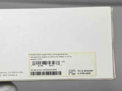 Apple Pencil (2nd Generation) A2051 – Good Condition – Original Box #3