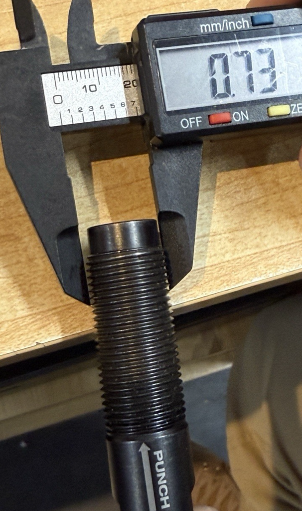 Milwaukee 49-16-2681 3/4" Flat End Draw Stud Compatible with Knockout Tools #3