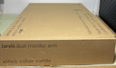 Jarvis Dual Monitor Arms Swivel Black- New Sealed used