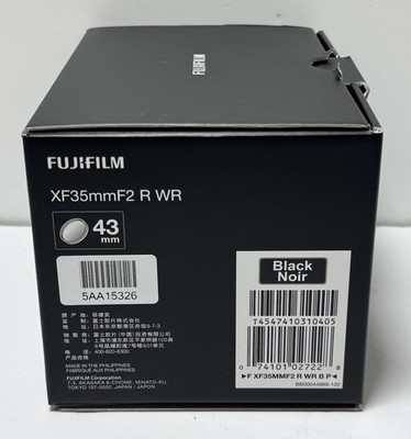 FUJIFILM XF 35mm f/2 R WR Lens (Black) -Great condition #1