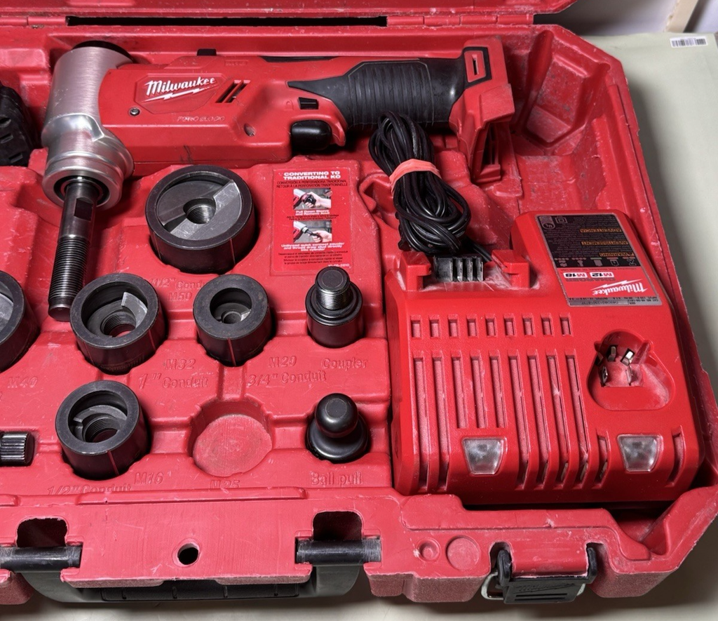 Milwaukee M18 Brushless Force Logic 6 Ton Knockout Tool Kit, 1/2"- 2" - 2677-21 #4