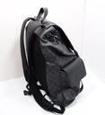 GUCCI 495563 GG Supreme Canvas Backpack Black Leather Trim Men's Bag with delivery