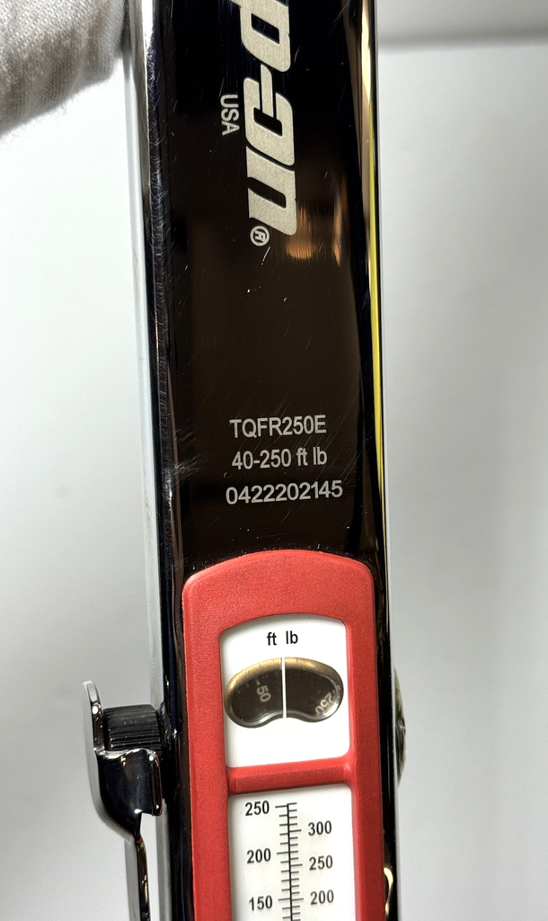 Snap-On 1/2in Drive TQ Flex-Head 40-250 Ft-lb Torque Wrench Red (TQFR250E) #2