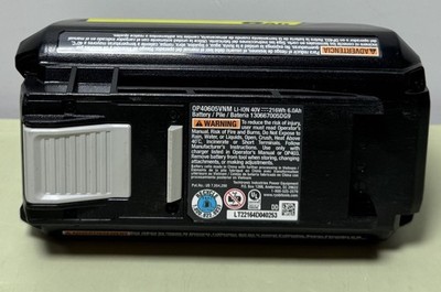 Set of 2 Ryobi OP40605VNM 40V Lithium-Ion 6.0 Ah High Capacity Battery-Open Box #5