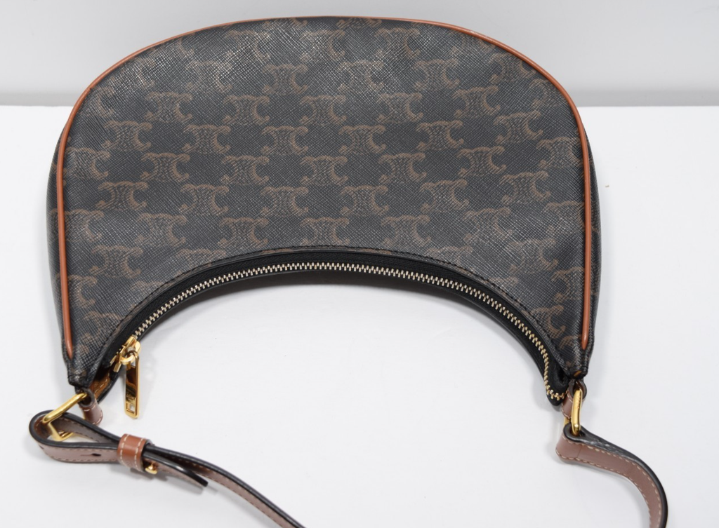 CELINE Ava Bag IN Triomphe Canvas and Calfskin #9