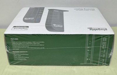 Plugable USB Type-C Triple Display Docking Station - New-Sealed #3