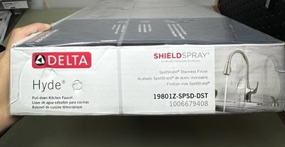 Delta Hyde Kitchen Faucet Pull Down Spray Soap Stainless 19801Z-SPSD-DST #2