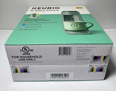 Keurig K-Mini Mate Single-Serve K-Cup Pod Coffee Maker Glamping Green-New #3