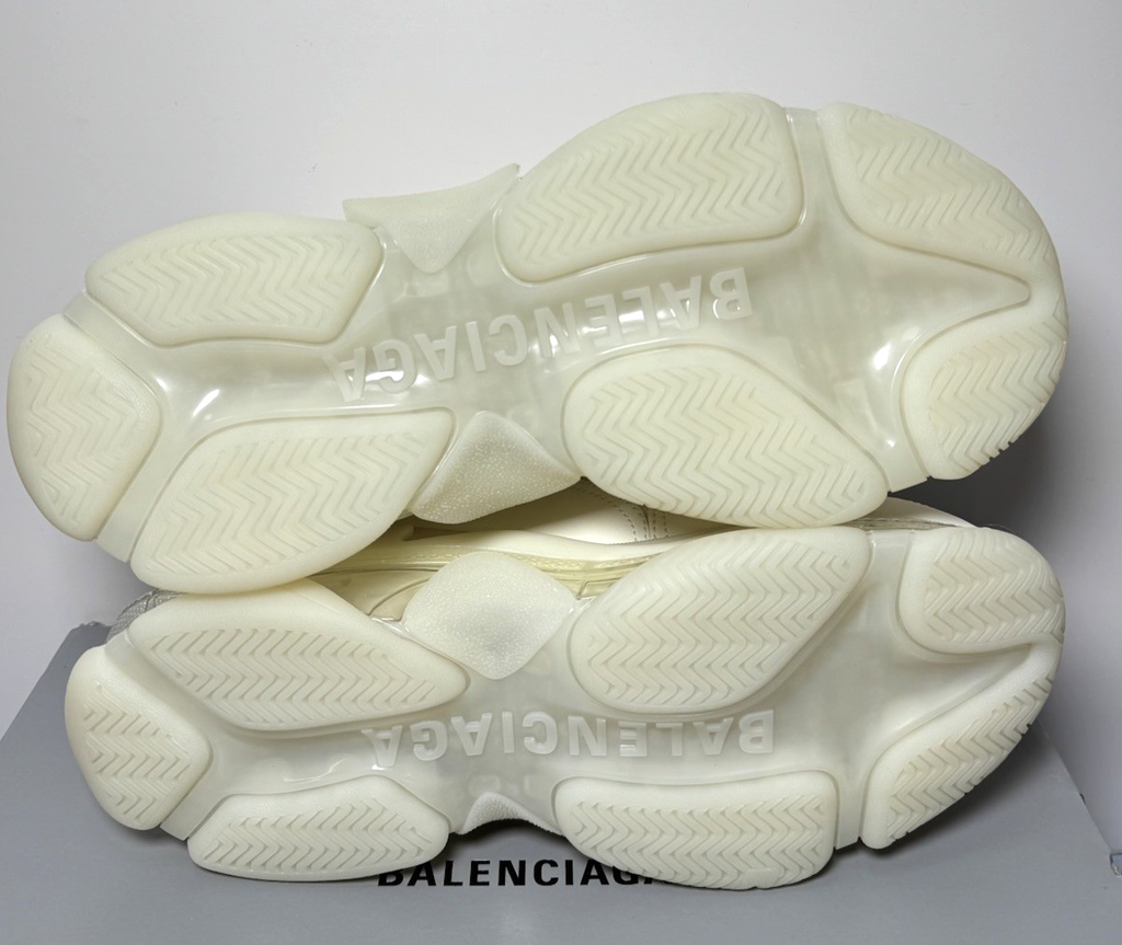 Balenciaga Triple S Clear Sole Light Beige 541624-W2GA1-9100 Men's US 9 SZ #4