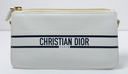 Christian Dior Vibe Pochette Clutch Bag White w/ Strap used