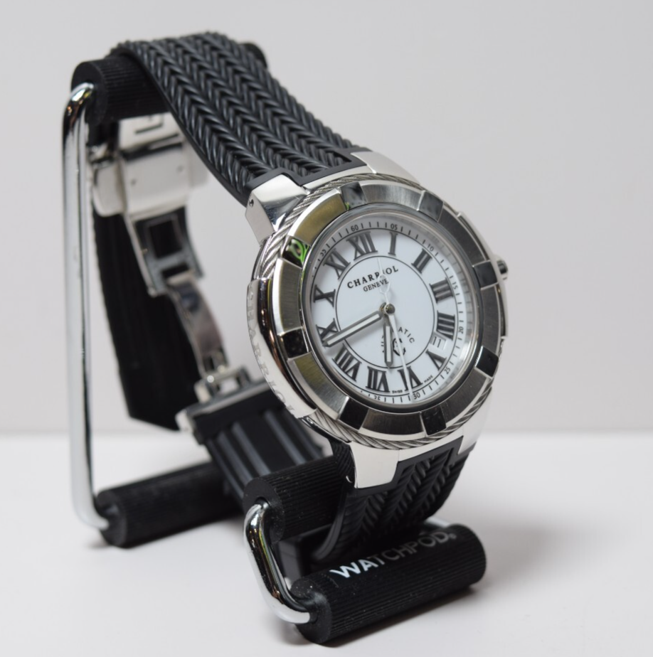 Charriol CE443Q-3062 Celtic Genève Men's 44mm Auto Watch Stainless Steel Rubber #3