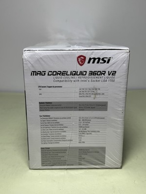 MSI MAG Core Liquid 360R V2 AIO Liquid CPU Cooler -New Sealed #3