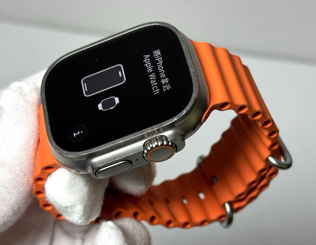 Apple Watch Ultra 2 GPS+Cellular 49mm Titanium Case /Orange Ocean Band #3