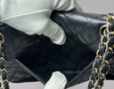Chanel Classic Double Flap Bag Quilted Caviar Medium - Black - *Shows Wear* – photo-10