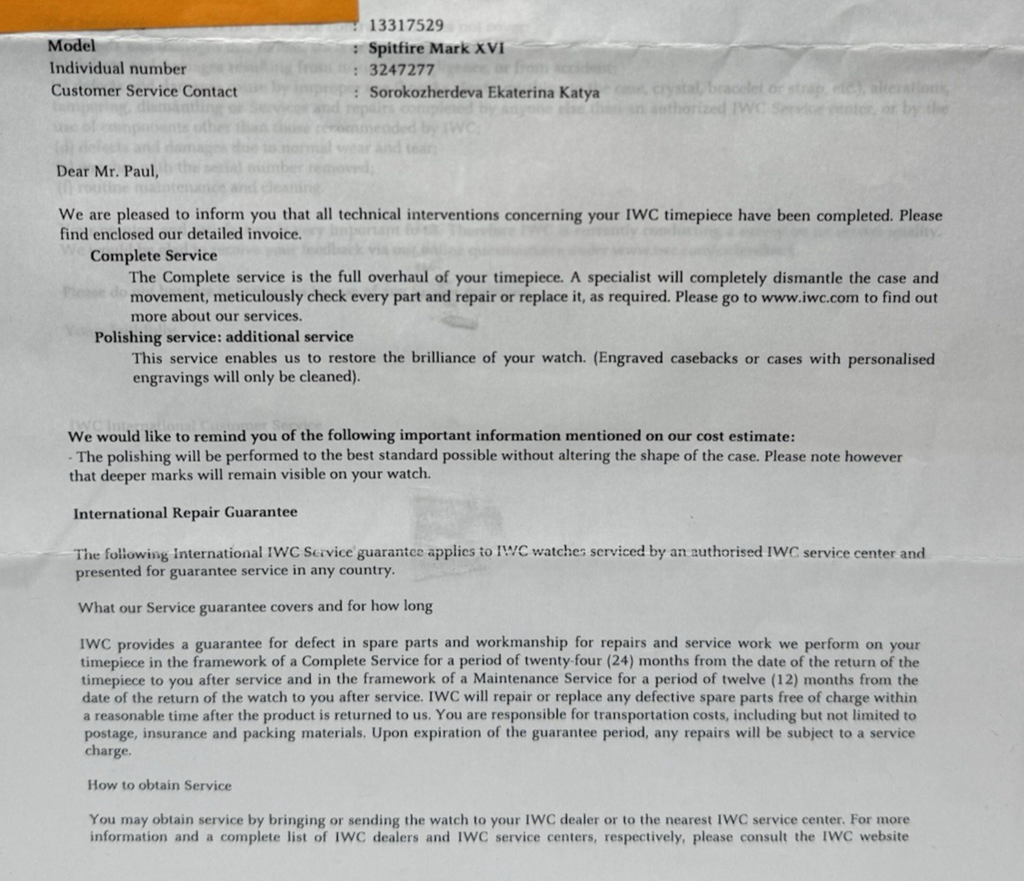 IWC Pilot Mark XVI Spitfire Stainless Steel Watch IW325502 - 39MM - Serviced #13