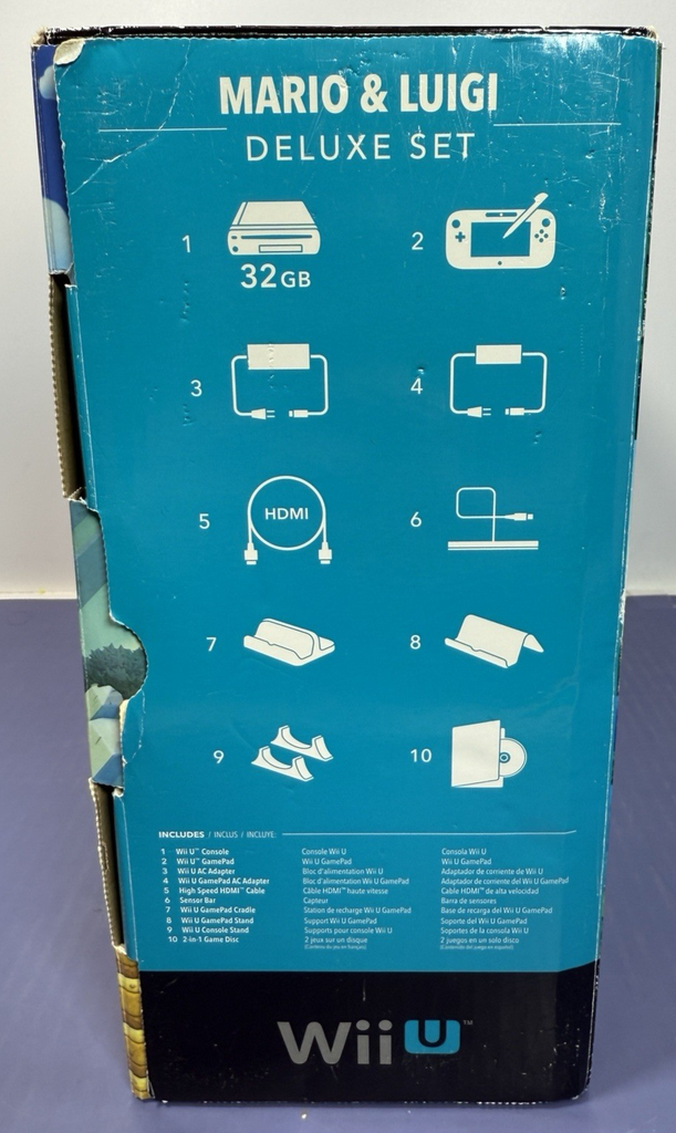 Nintendo Wii U Console Bundle + GamePad + New Super Mario Bros. U (Complete Core #2