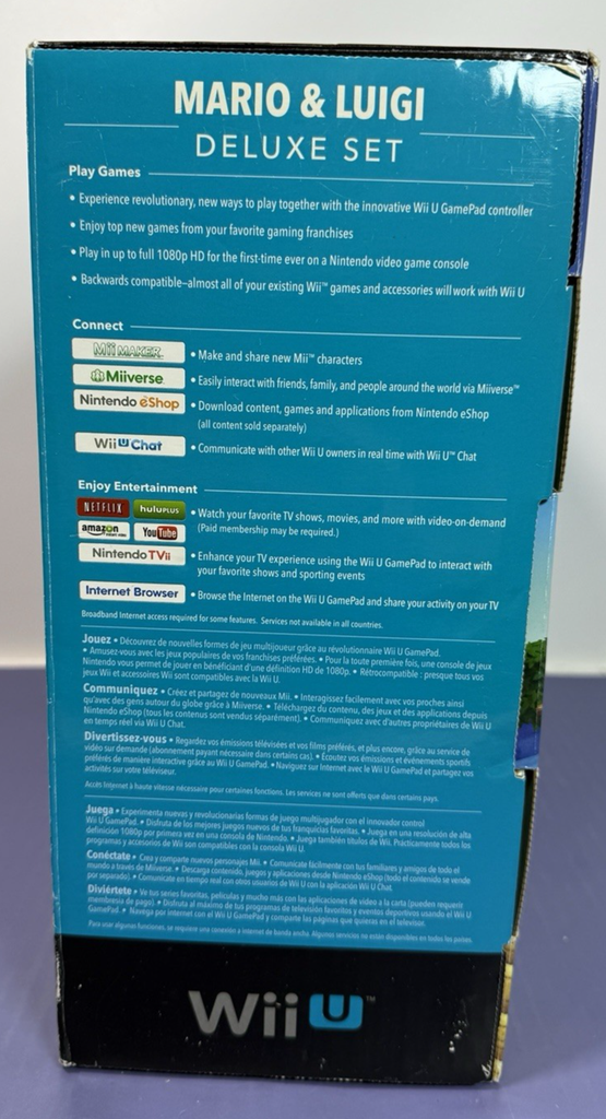 Nintendo Wii U Console Bundle + GamePad + New Super Mario Bros. U (Complete Core #5