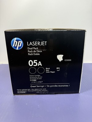 Dual Pack Genuine HP 05A CE505D Black Toner 07/08/2025 for P2035 P2055 CE505A #1