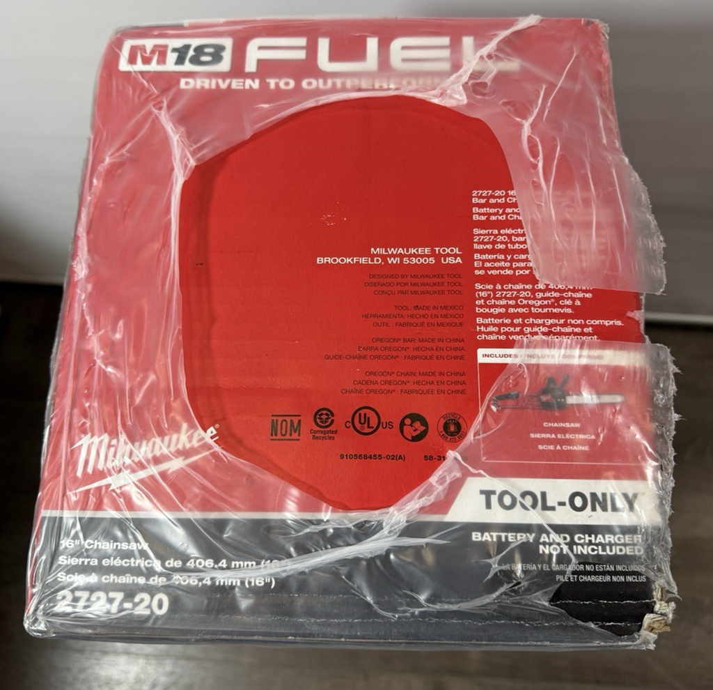 New Milwaukee FUEL 2727-20 Chainsaw 16" M18 Brushless Cordless 18 Volt Li-Ion #2