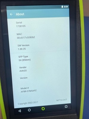 NETSCOUT LinkRunner G2 Network Tester LR-G2 – Tested, Reset, w/ Test Accessory #8