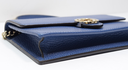 GUCCI Dollar Interlocking G Calfskin Leather Chain Wallet Crossbody Bag Blue price