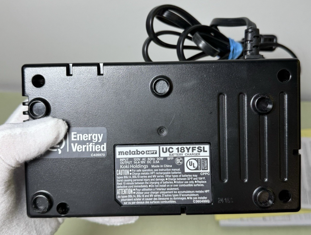 Metabo HPT NT1865DMA(S) 18V 2-1/2-in 15 Gauge Cordless Angled Finish Nailer Kit #9