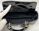 Christian Dior Lady D-Joy Bag Cannage Quilt Patent Small Black -No Strap – photo-9