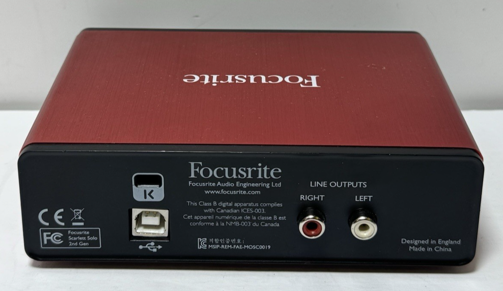 Focusrite Scarlett Solo (1st Gen) USB Audio Interface w/ Studio CM25 MKII Mic #2