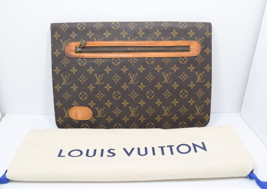 Louis Vuitton Vintage 80s Monogram Document Folding Laptop Portfolio #1