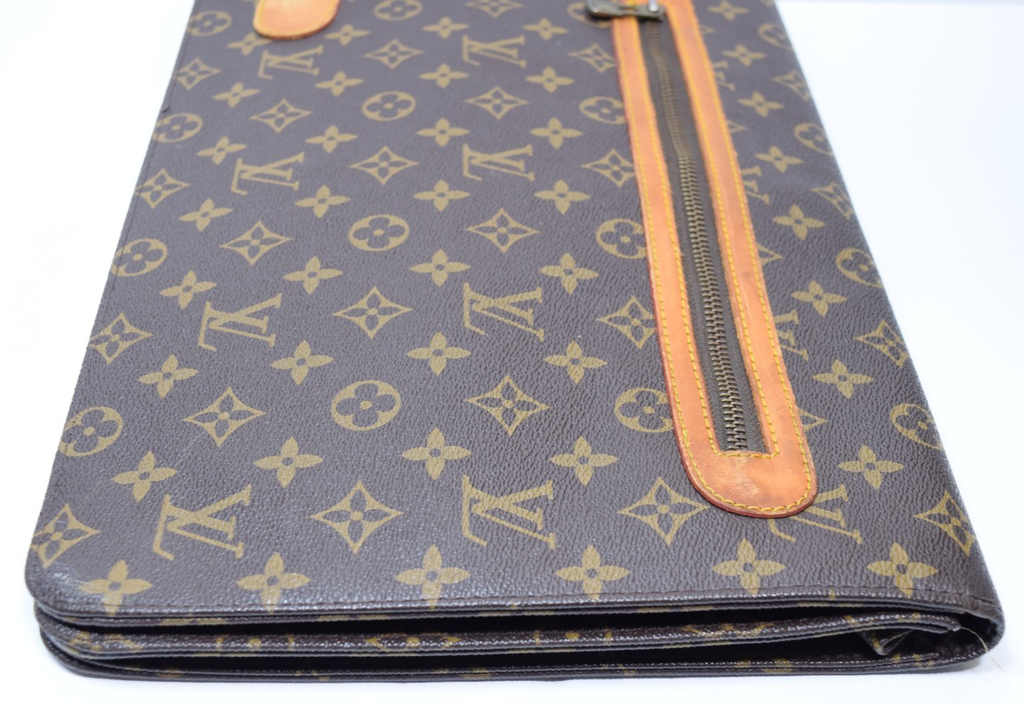 Louis Vuitton Vintage 80s Monogram Document Folding Laptop Portfolio #7