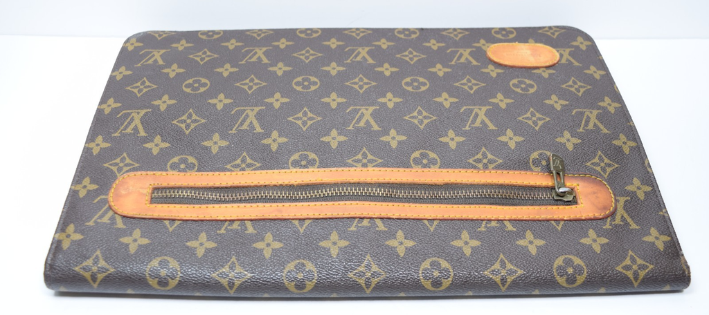Louis Vuitton Vintage 80s Monogram Document Folding Laptop Portfolio #13