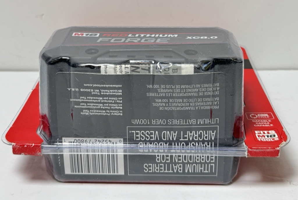 Milwaukee M18 REDLITHIUM FORGE XC8.0 8.0 Ah OEM Battery Pack 48-11-1881 #2