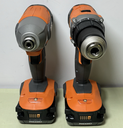RIDGID Combo Set 18V R860010 DRILL 1/2"R860021 1/4" IMPACT DRIVER W/2 batt purchase