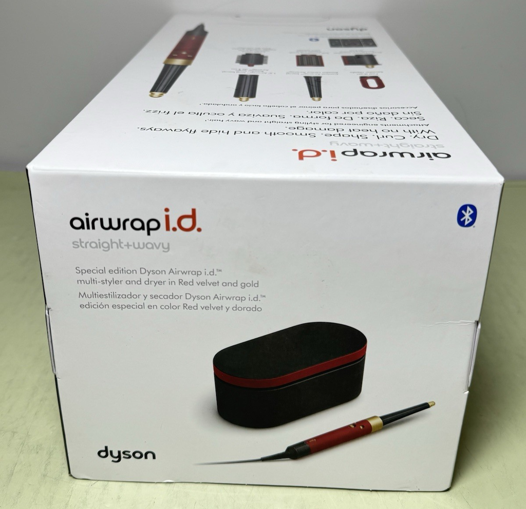 Dyson  Airwrap i.d. Multi-styler & Dryer Straight+Wavy-Red Velvet+Gold-New #2