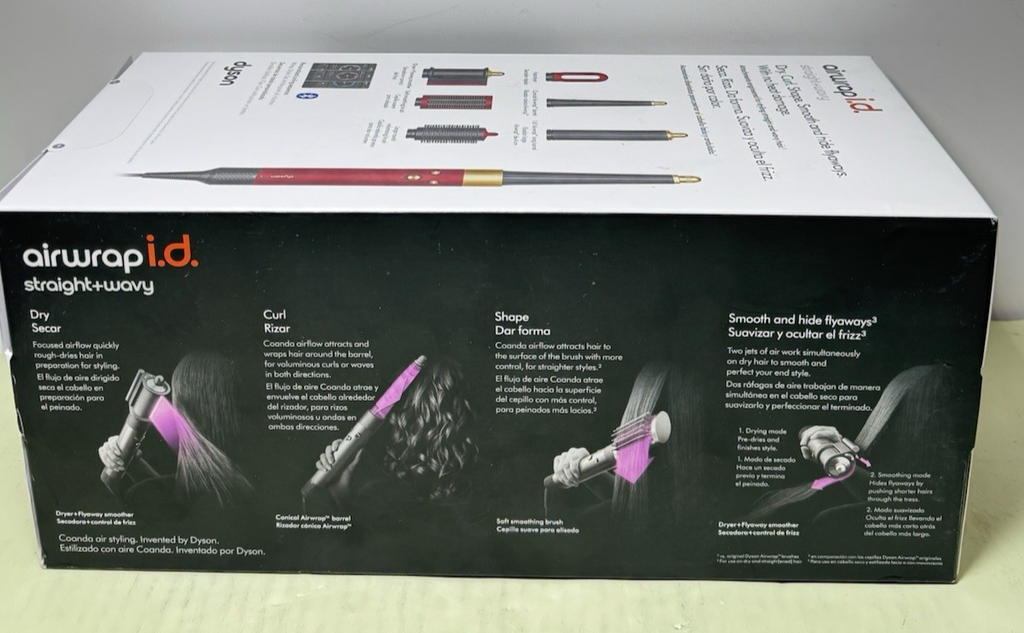 Dyson  Airwrap i.d. Multi-styler & Dryer Straight+Wavy-Red Velvet+Gold-New #3