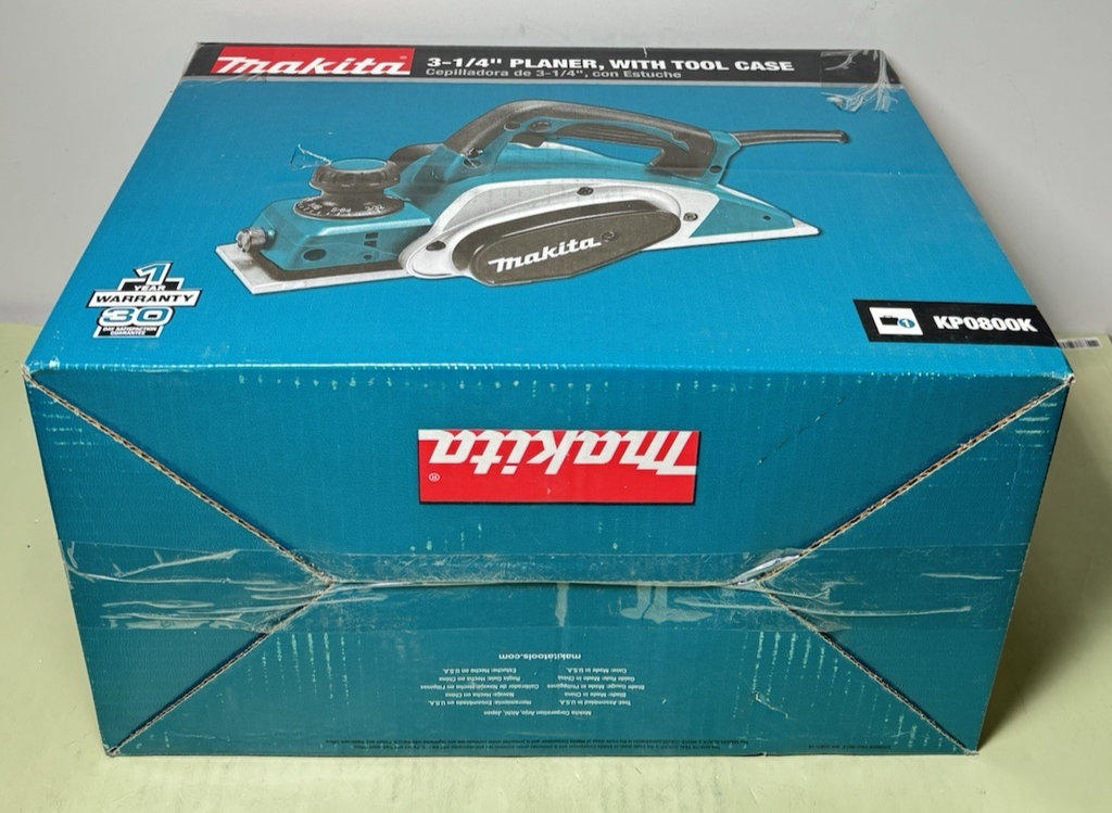 Makita Planer Corded Handheld 3-1/4-in 6.5 Amp 17,000 MODEL KP0800K -New Sealed #2