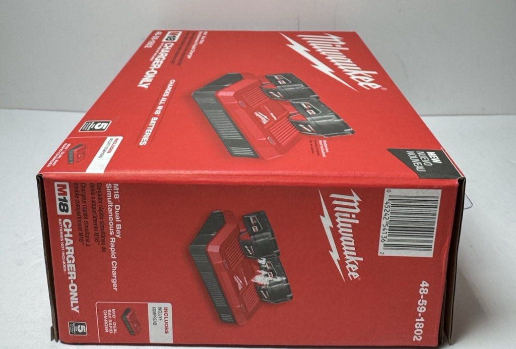 Milwaukee 48-59-1802 M18 18-Volt Lithium Dual Bay Simultaneous Rapid Charger #2