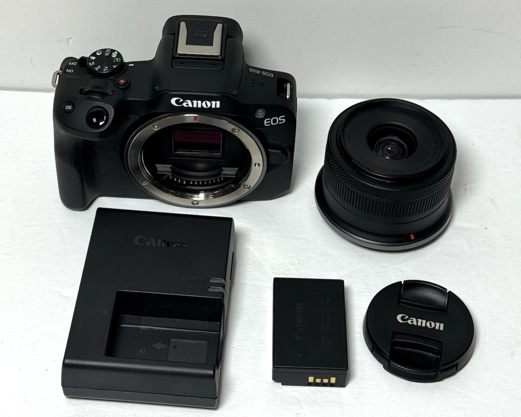 Canon EOS R50 24.2MP Mirrorless Camera Bundle RF-S 18-45mm w/batt&charger #11
