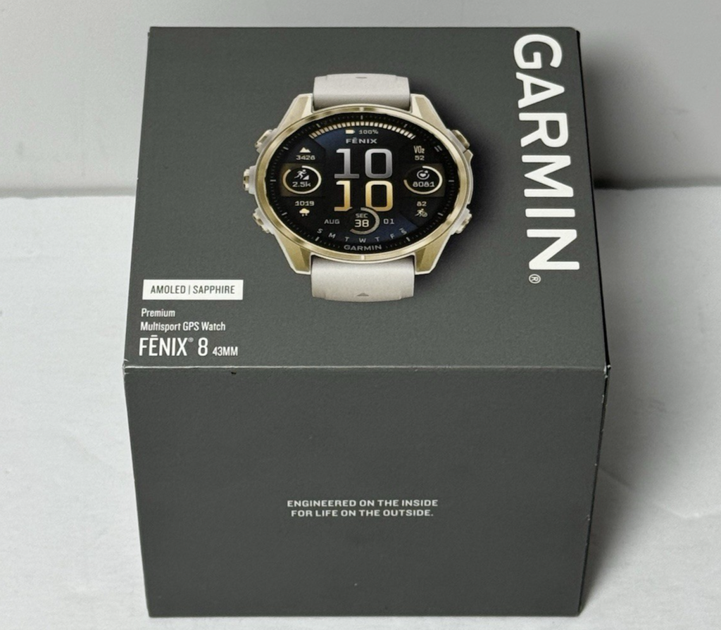 Garmin fenix 8 43mm Sapphire AMOLED GPS Smartwatch Soft Gold-Brand New #3