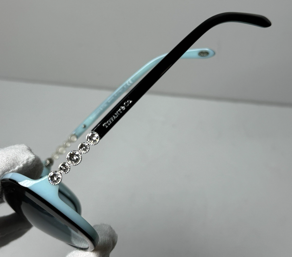 Tiffany & Co. Sunglasses Womens 55mm Black Butterfly Crystal Italy TF4121-B #3